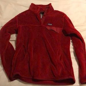 Patagonia Re-Tool Snap T Pullover, Red, Large